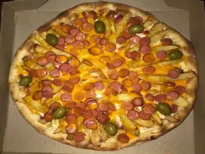 Pizza salchichas