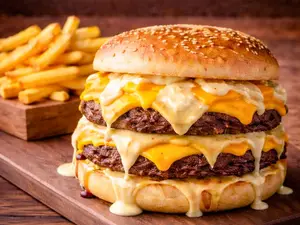 Burger doble 4 quesos i c frit