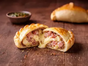 Empanada de jamón y queso