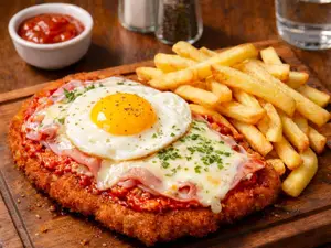 Napolitana especial con fritas