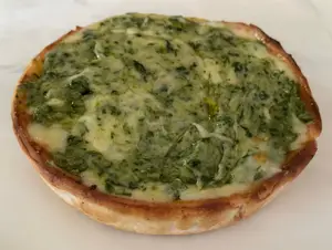 Tarta espinaca y salsa blanca