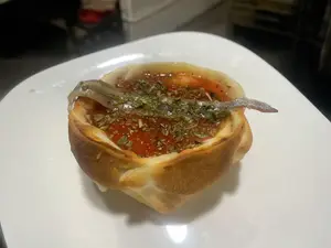 Canasta muzza salsa anchoa