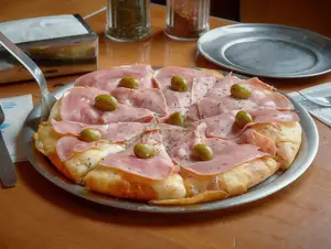Pizza jamón