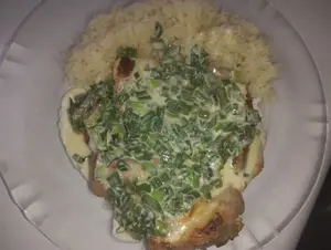 Pollo al verdeo o la mostaza