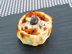 Canastita con champignones