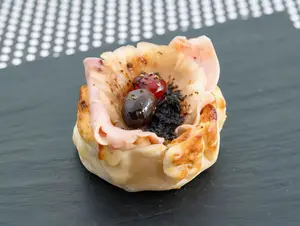 Canastita jamon y ananá