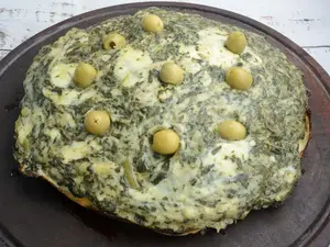 Pizza chica con verdura