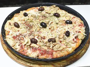 Pizza con champignones