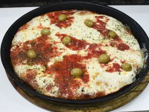 Pizza con mozzarella