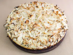 Pizza de fugazzeta al roque