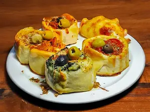 Canasta jamón y morrones
