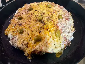Chica provolone con jamón