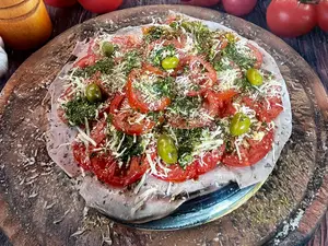 Grande napolitana con jamon