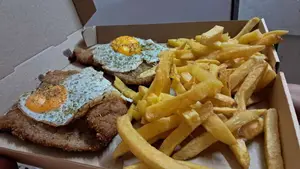 Milanesa a caballo
