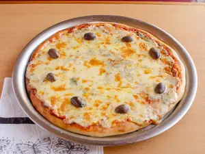 Pizza con roquefort
