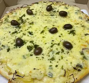 Pizza fugazza con muzzarella