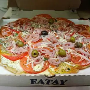 Pizza napolitana con jamón