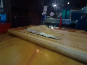 Porción de fainá rellena