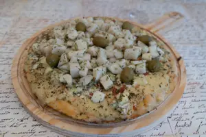 Pizza con palmitos chica