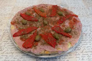 Pizza de morrón grande