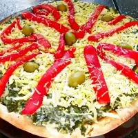 Pizza espinaca especial