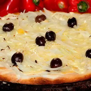 Pizza fugazza con queso