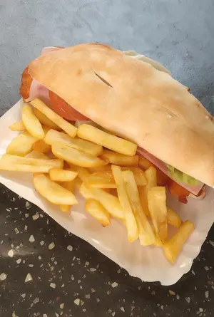 Sándwich de milanesa simple