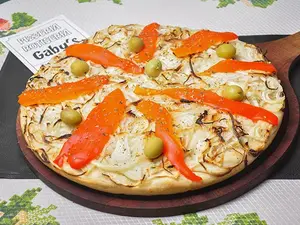 Pizza fugazza rellena grande