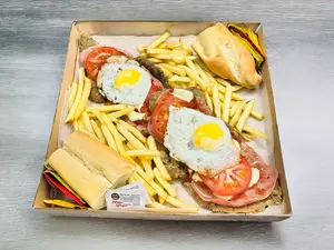 Mila especial napo xl con fritas para 2