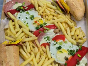 Mila especial xl con fritas para 2