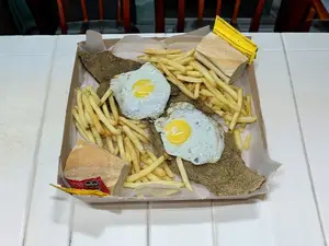 Mila xl a caballo con fritas para 2