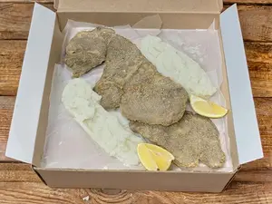 Milanesa xl con puré