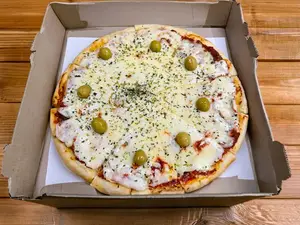 Pizza con doble mozzarella