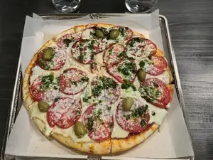 Pizza napolitana con roquefort