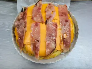 Tortilla cheddar y bacon