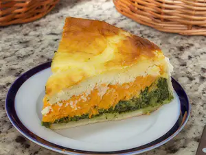 Tarta tricolor de ricota