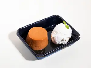 Flan de dulce de leche