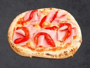 Muzzarella, jamon y morrones