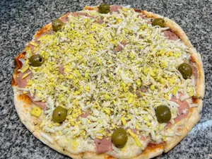 Pizza Jamon Y Huevo