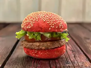 Veggie burger+papas