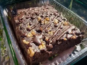 Monster brownie proteico