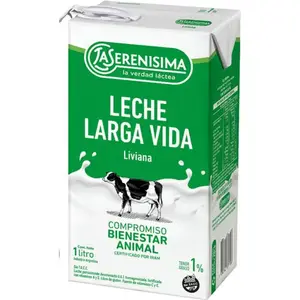 Leche La Serenísima Parcialmente Descremada Liviana Larga Vida 1 L