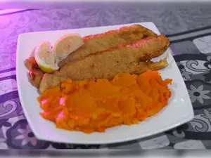 Cc Escalope con pure calabaza