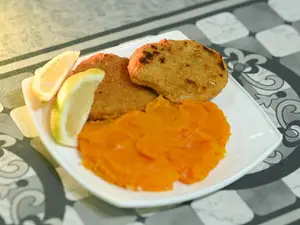 Ic Pechugas de pollo con pure calabaza