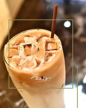 Ice latte caramel