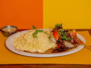 Spaguetti a la huancaina
