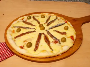 Pizza con anchoas