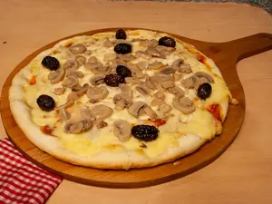 Pizza con champiñón