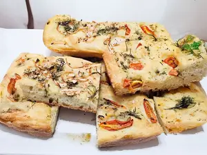 Focaccia con cebolla