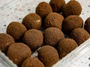 Trufas de brownie con ddl